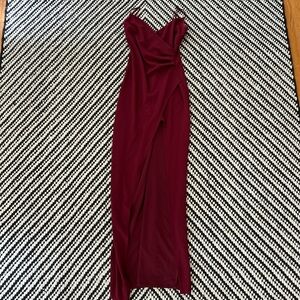 Windsor Red Ruched Sweetheart Gown